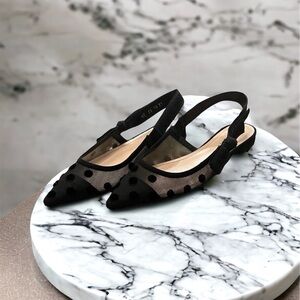 J’adior Sling Back Flats, size 37.